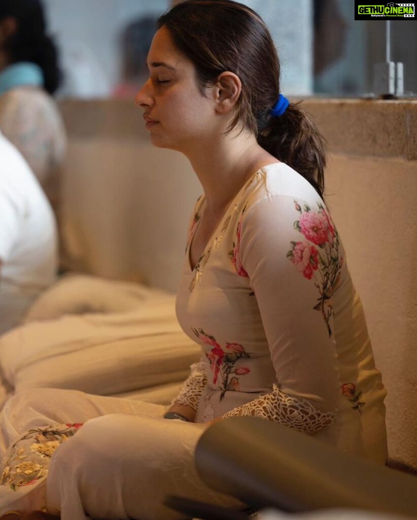 Tamannaah Instagram - Finding balance on and off the mat! 🧘🏻‍♀️🧘🏻‍♀️🧘🏻‍♀️ For the longest time yoga for me was all about getting the posture correct, doing all asanas the right way. But all that changed last year. Through the teachings of @sadhguru and during my visits to the @isha.foundation, I began to truly understand the true purpose of yoga. Simply put, it is an intricate, detailed user’s manual of the body. If you look beyond the asanas, it will open up a whole new world. 🤍 I’ve taken the learnings and created a way of life that helps me to listen, explore, and to unlock the hidden potentials within myself. Every practice of yoga today takes me on a journey of self-discovery, revealing the intricate connection between the breath, mind, and spirit. ✨ I hope that in the future, we don’t have to dedicate a day for yoga to celebrate its true potential… but that it becomes a part of our journey to becoming the best versions of ourselves… both physically and mentally! Happy International Yoga Day… now go unlock your full potential. 😉 #InternationalYogaDay