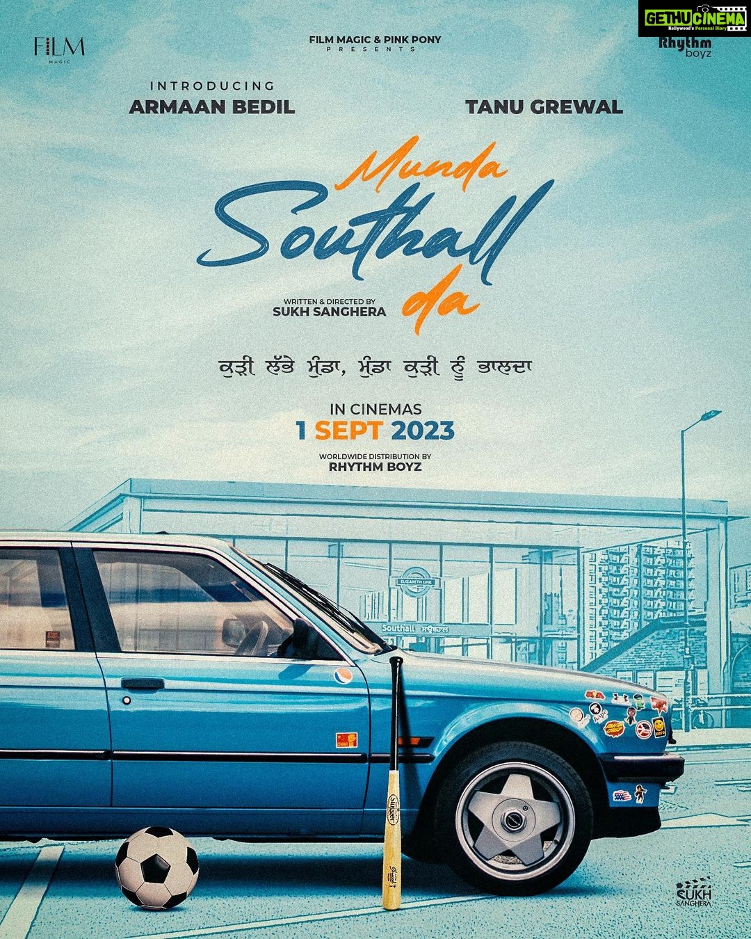 Tanu Grewal Instagram - and it’s here… the release date of one of my favourite films “Munda Southall Da” ❤️ Releasing Sept 1st, 2023 🙏🏻 @iamarmaanbedil @sukhsanghera @rhythmboyzentertainment @iamshanegrover @sarbjitcheemaofficial @sam_malhi @preet.aujlaa @mandybeautyx