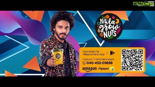Teja Sajja Instagram - Give your health a daily boost with @milagrownuts Nutty Power! First of its kind mix of Cashews, Almonds, Pistachios and Dry Dates that helps you and your loved ones get a daily dose of pure, natural, power of nuts. Healthy, tasty and guilt free! Order your pack today! https://milagrownuts.com/ #nuttypower #healthysnack #milagrow #natural #bestsnackever