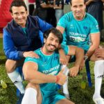 Thakur Anoop Singh Instagram - So we had a wonderful celeb special football match of India - Maldives Cultural & Sports Exchange Event last night at Male city, Maldives with one of my favourite actors @sharmanjoshi @rohitboseroy Loved having detailed conversations about their journey specially sharman’s 3 Idiots and Rang de Basanti behind the scene moments. So much learnt, so much to learn!!! Thanking lord for the blessings! 😇 Male, Maldives