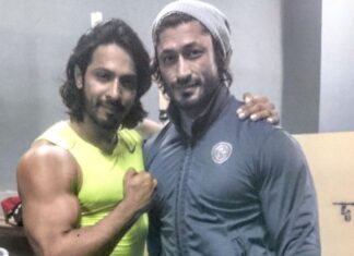 Thakur Anoop Singh Instagram - Congratulations Bhaiya @mevidyutjammwal for your phenomenal success of #IB71 I watched the film and found it very gripping. Special mention to @vishaljethwa06 for shining bright as Qasim 👏 A little #Throwback from our prep before #commando2
