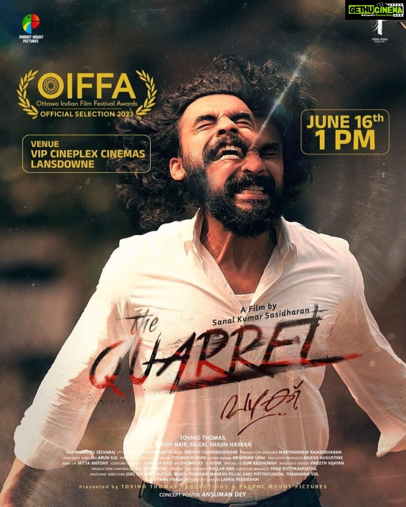 Tovino Thomas Instagram - 'Vazhakk' is premiering in North America! Catch our movie in the competition at the Ottawa Indian Film Festival Awards. Screening at 1 PM, June 16 at the VIP Cineplex Cinemas Lansdowne, Ottawa, Ontario. If you are around, do join the screening. @sasidharansanal @tovinothomas_productions #ottawaindianfilmfestivalawards