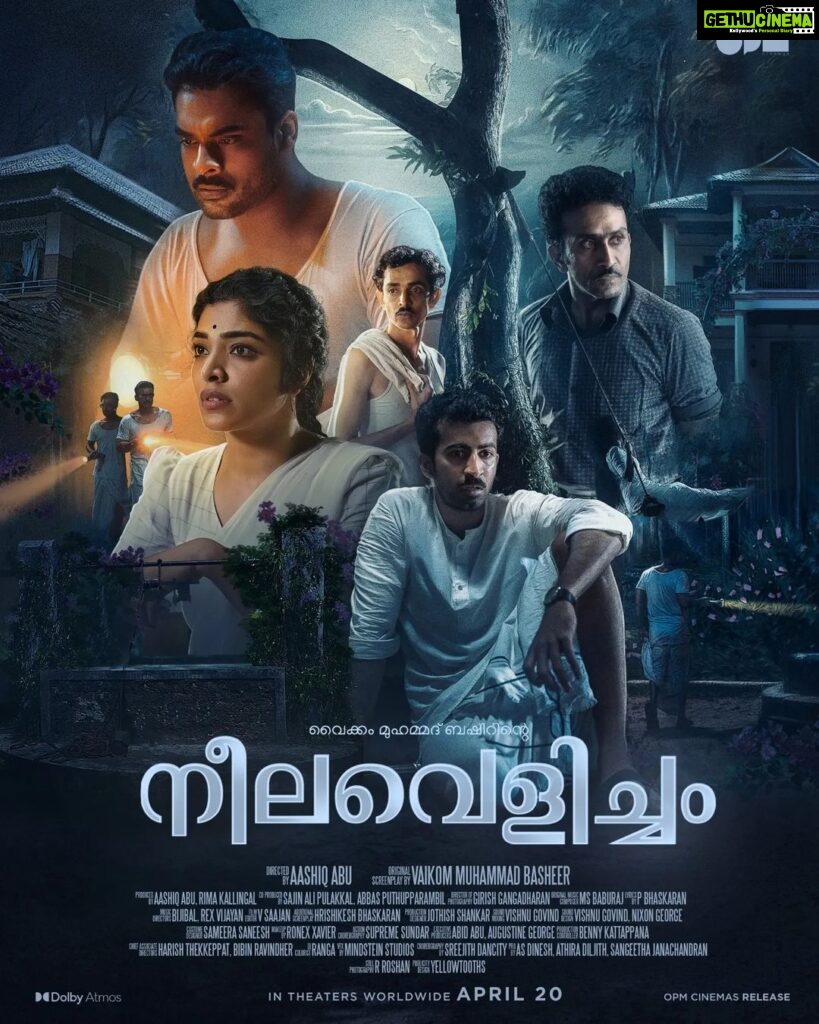 Tovino Thomas Instagram - In Theaters Worldwide April 20th. #VaikomMuhammadBasheer #MSBaburaj #PBhaskaran #TovinoThomas #AashiqAbu #RimaKallingal #RoshanMathew #ShineTomChacko #GirishGangadharan #VSaajan #Bijibal #RexVijayan #OPMCinemas #OPMCinemasRelease @neelavelichammovie @tovinothomas @rimakallingal @roshan.matthew @shinetomchacko_official @rajeshmadhavan @aashiqabu @sajin_ali_pulakkal @abbasputhupparambil @opmcinemas @opmrecords @girishgangadharan @getsaajan @stultusz @bijibal @rex_vijayan @jothishshankar @_vishnugovind @nixongeorge @sameerasaneesh @ronexxavier4103 @aabidabu @augustine.george @bennykattappana @harish_thekkeppat @bibinravindher @mindsteinstudious @asdineshpro @athira_diljith @r__roshan @fillintheblankscompany @yellow_tooths @aaamxr @johneyframes @theeyeofsree @sangeetha_janachandran @rabbitboxads