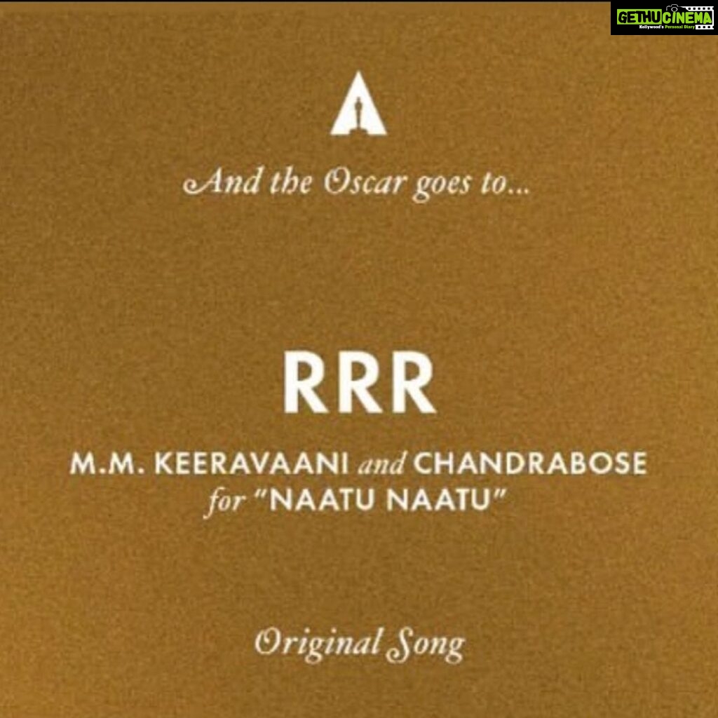 Tovino Thomas Instagram - What a great day for Indian cinema! RRR and The Elephant Whisperers making our presence felt at the Oscars. And what a delight to see our childhood hero Brendon Fraser back in the game! A wholesome Oscars indeed.