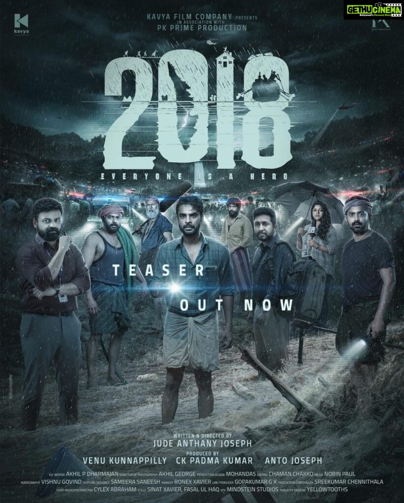 Tovino Thomas Instagram - ‘2018’ releasing in 2023 !!! Teaser out now 😁 "EVERYONE IS A HERO" @venukunnappilly @iamantojoseph @judeanthanyjoseph @tovinothomas @asifali @kunchacks @actorindrans @vineeth84 @lal_director @narainraam @ajuvarghese @sshivadhaoffcl @koshyvinitha @tanviram @aparna.balamurali @kalaiyarasananbu @sudheesh_actor @akhilarakkal @mohandas_art_director @chaman.chakko @nobinpaul @sameerasaneesh @_vishnugovind @sinat_savier @ronexxavier4103 @gilujoseph #2018 #keralaflood #everyoneisahero #judeanthanyjoseph #venukunnappilly #antojoseph #ckpadmakumar #kavyafilmcompany #pkprimeproductions #tovinothomas #asifali #kunchakoboban #thanviram #kalaiyarasan #shivada #vineethakoshi #vineethsreenivasan #narain#lal #indrans #sudheesh