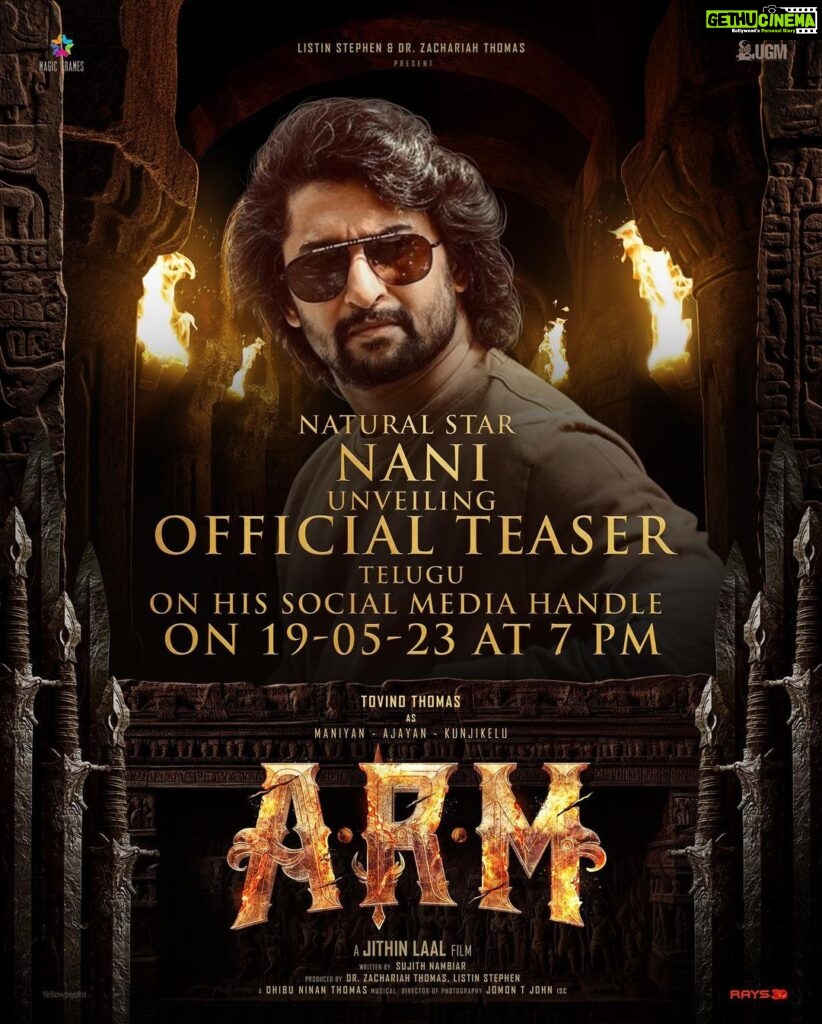 Tovino Thomas Instagram - @nameisnani 🤩 #ARM #Telugu #teaser1 #ajayanterandaammoshanam