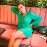 Tuhina Das Instagram - What my weekend throwback looks like- happy in green ✨! #weekendvibes #ootd #greenoutfit