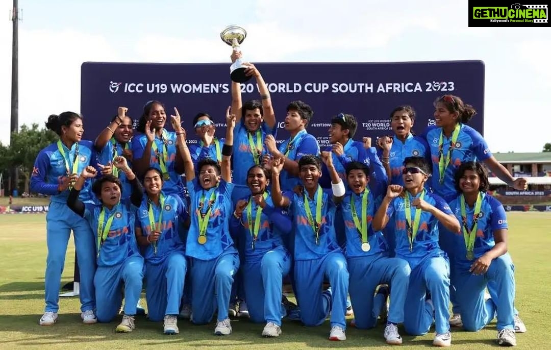 Unni Mukundan Instagram - Congratulations Team India๐ฎ๐ณ๐ โจ๐๐ผ๐ Proud moment!! #CHAMPIONS ๐ฅ๐คฉ India win the inaugural ICC U19 Womenโs T20 World Cup South Africa 2023! ๐๐ผโค๏ธ @indiancricketteam
