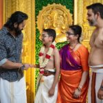 Unni Mukundan Instagram – At the Upanayanam Ceremony of dear Navneet ❤️ and catching up with my friend @iyerdivyas 🙃 @neeleshek 📸