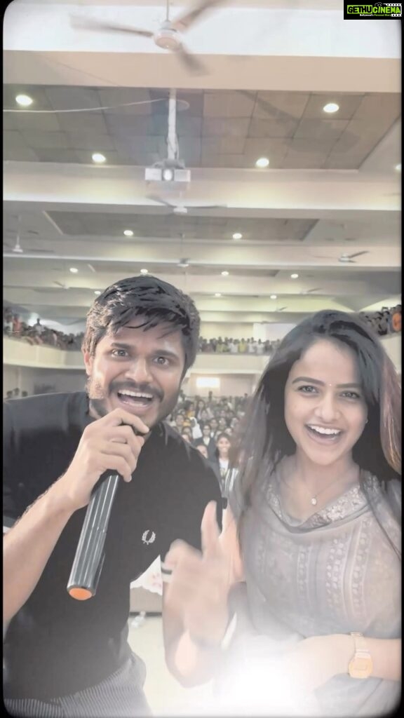 Vaishnavi Chaitanya Instagram - It was our pleasure to interact with some brilliant students of RBVRR Women’s college, Hyderabad. Amazing energy and reactions to our movie, Baby teaser and first song 🔥 It was lovely seeing you all and looking forward to meet you all in theatres soon. This college is special and close to my mom’s heart. She taught soft skills to Business Management students a few years back. It was special to see them receiving my mom with some warmth, love and affection. ❤ #babythemovie @sairazesh @virajashwinjarajapu @sknonline @dheerajmogilineni @massmoviemakers