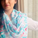 Vani Bhojan Instagram - 💕💙💙💙 scarf @vvyombyshuchita