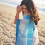Vani Bhojan Instagram - For : @imainila_collective Wearing their Exclusive Classic Handwoven Soft Cotton Saree in the transition colours of Blue💙 the saree was so dreamy and felt like a breeze. Check out their Website for new launches for the festive season. Use ‘ VANI10 ‘ to avail 10% off on all your purchases✨ Photography: @anitakamaraj MUA: @salomirdiamond Blouse: @turquoisedesignstudio