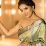 Vani Bhojan Instagram - To new beginnings with @draperysilk Loving this silk saree that is more than just a saree, but an expression. Check out The Aarambh Collection by Drapery Silk and find a saree that represents you #WomenOfDrapery #DraperySilk 📸 - @camerasenthil Make up - @artistrybyolivia Hairstylist - @mani_stylist_ Radio Room