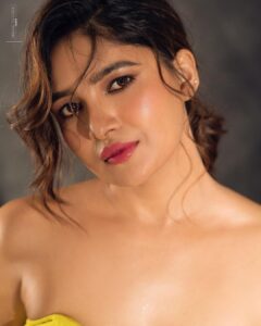 Vani Bhojan Instagram - 💛 Shot by @prachuprashanth Outfits & Styling by @chaitanyarao_official Makeup by @kalwon_beauty Hair by @ganesh_hair_architect