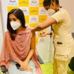 Vani Bhojan Instagram - #vaccinationdone✔️ #protectourselffromcovid #protectothersaroundyou