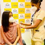 Vani Bhojan Instagram - #vaccinationdone✔️ #protectourselffromcovid #protectothersaroundyou