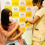 Vani Bhojan Instagram - #vaccinationdone✔️ #protectourselffromcovid #protectothersaroundyou