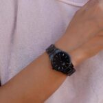 Vani Bhojan Instagram - No such thing as too much BLACK. Meet the all new Iconic Ceramic Watch by @danielwellington . It’s lightweight and maintains a colour that never goes out of fashion. Get your hands on this watch from the website. Plus, you can use my code DWXVANIB to get a 15% off. #IconicLinkCeramic #thelittleblackwatch