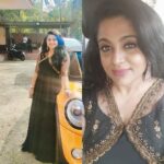 Veena Nair Instagram - Good morning 💓🥰💓 Stylng @nithinju Costume @minnaram_designer_boutique