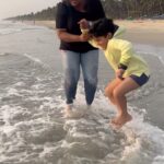 Veena Nair Instagram - mine. My life .my world .my everything. My ambuchan 💕❤️💕 u r my strength. U r my happiness. U r my lifeline. U r my happypill ❤️❤️❤️❤️💕💕😘 Thank god. Thikkodi Drive-In Beach