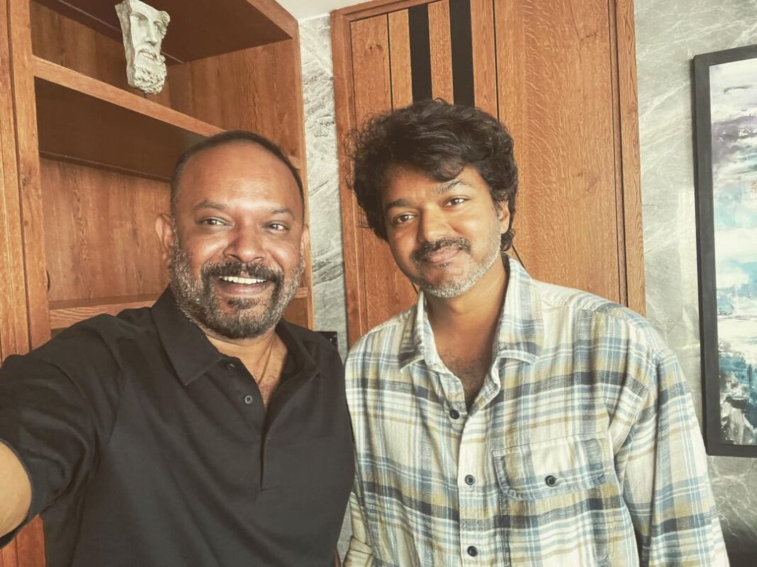 Venkat Kumar Gangai Amaren Instagram - Thanks for the trust @actorvijay na!! And as promised releasing this pic only after the announcement na!! (Pic taken 10 months ago!!!) #thalapathy68 #vp12 YES DREAMS DO COME TRUE🙏🏽❤️