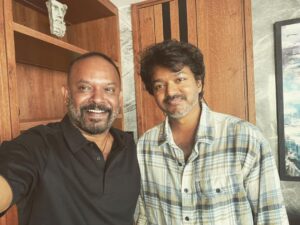 Venkat Kumar Gangai Amaren Instagram - Thanks for the trust @actorvijay na!! And as promised releasing this pic only after the announcement na!! (Pic taken 10 months ago!!!) #thalapathy68 #vp12 YES DREAMS DO COME TRUE🙏🏽❤️