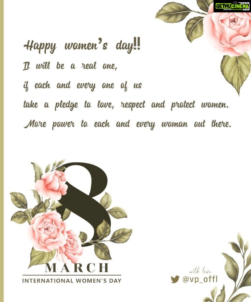 Venkat Kumar Gangai Amaren Instagram - More power to the ultimate power!! Happy women’s day