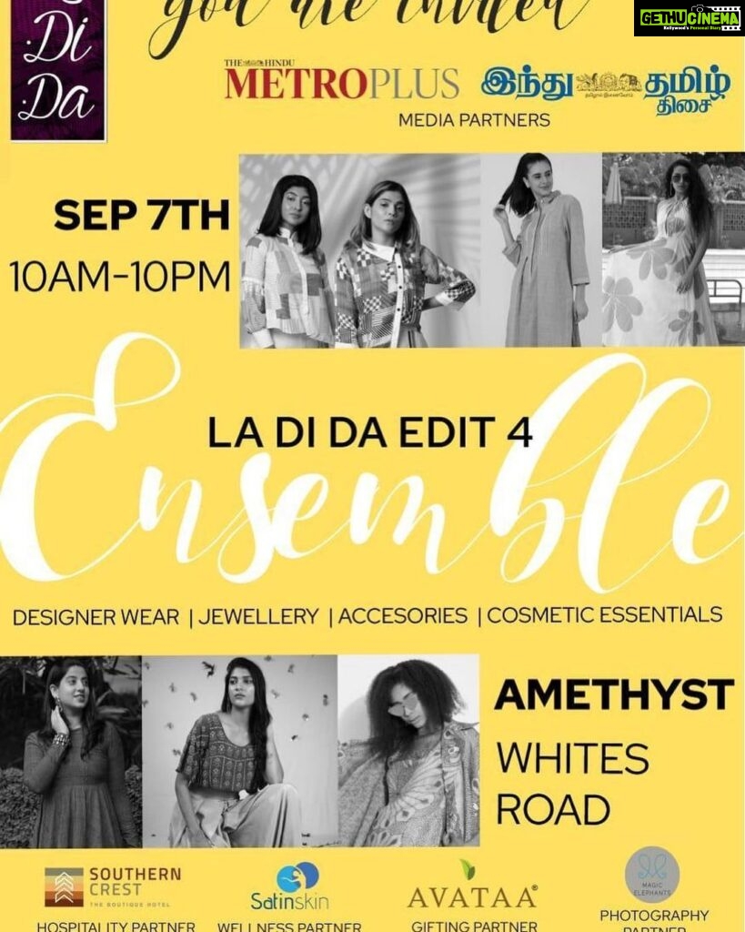 Venkat Kumar Gangai Amaren Instagram - You are invited!!! Go check it out people!! This sat!! #ladida @sads82 all da best to u and ur team!!!