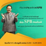 Venkat Kumar Gangai Amaren Instagram - #letsprayforspb