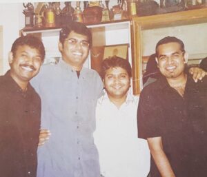 Venkat Kumar Gangai Amaren Instagram - Andha naal gnyabagam!! Me @arunachalamsubramaniam @spbcharan @premgi #sundaythrowback