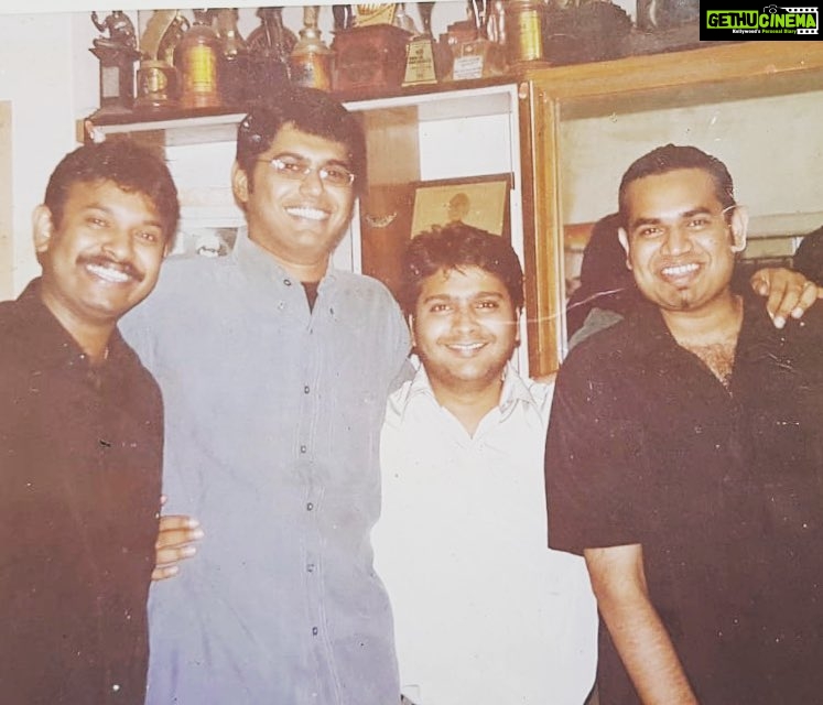 Venkat Kumar Gangai Amaren Instagram - Andha naal gnyabagam!! Me @arunachalamsubramaniam @spbcharan @premgi #sundaythrowback