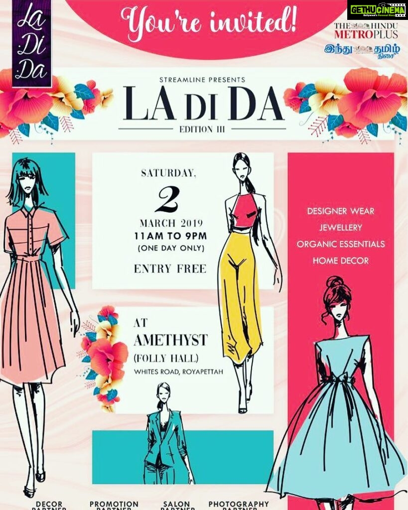 Venkat Kumar Gangai Amaren Instagram - Check it out chennaits!! It’s happening tomorrow and we all are invited!! All da best @sads82 #ladidaevents #ladidaeventsandboutique