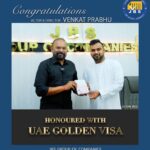 Venkat Kumar Gangai Amaren Instagram - It’s an honour to receive The UAE golden visa. Thanks a lot @Asifalishanid - founder & CEO, JBS group of companies, #LeapSportsRamesh #YesEventsVenkat #TokyoTamilSangamHari For the great gesture and amazing hospitality Dubai, United Arab Emiratesدبي