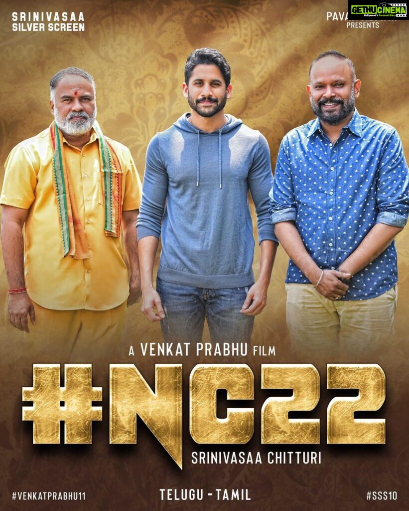 Venkat Kumar Gangai Amaren Instagram - God is kind.. with the blessings of almighty and my fans I am happy to announce my next, a bilingual film (tamil & telugu) with my brother @chayakkineni produced by @srinivasaasilverscreenoffl #NC22 #VP11 #SSS10
