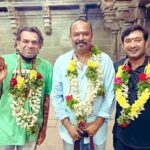 Venkat Kumar Gangai Amaren Instagram - Blessings from #rameshwaram 🙏🏽🙏🏽 @premgi @aravindaakash thank q #balajivathiyar for all the help 🙏🏽❤️