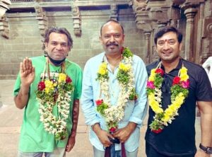 Venkat Kumar Gangai Amaren Instagram - Blessings from #rameshwaram 🙏🏽🙏🏽 @premgi @aravindaakash thank q #balajivathiyar for all the help 🙏🏽❤️