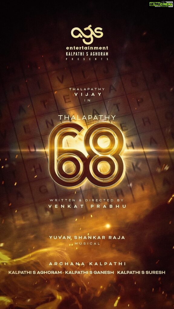 Venkat Kumar Gangai Amaren Instagram - It is our honor and privilege to collaborate once again with our #Thalapathy @actorvijay Sir for our 25th Film ❤ #Thalpathy68 #Ags25 will be directed by the brilliant @venkat_prabhu and music by @itsyuvan Need all your love and support ❤ This movie is going to be super special 🙌🏼 #KalpathiSAghoram #KalpathiSGanesh #KalpathiSSuresh @agsentertainment @jagadish_palanisamy @aishwaryakalpathi @venkat.manickam @onlynikil @riazkahmed.pro