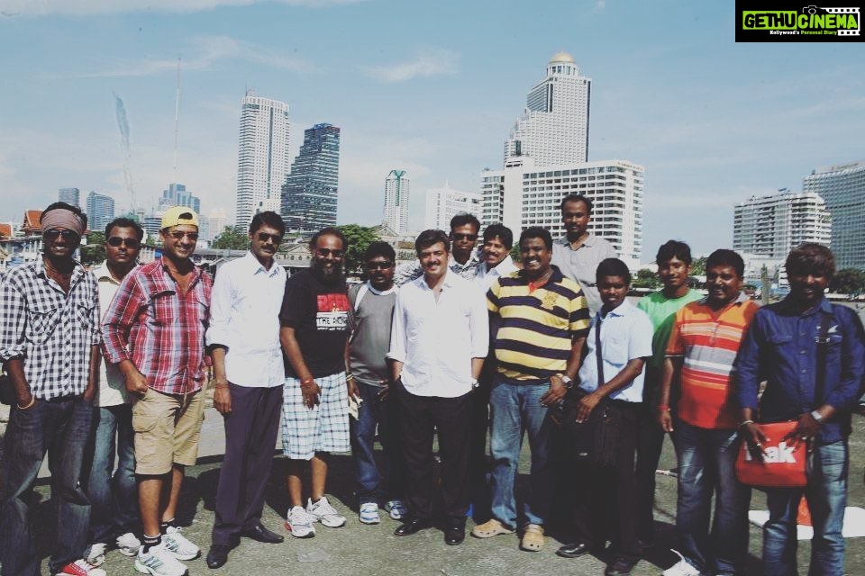 Venkat Kumar Gangai Amaren Instagram - Throwback pic!! #mankatha #thala #10yearsagotoday #bangkok #lastdayshooting