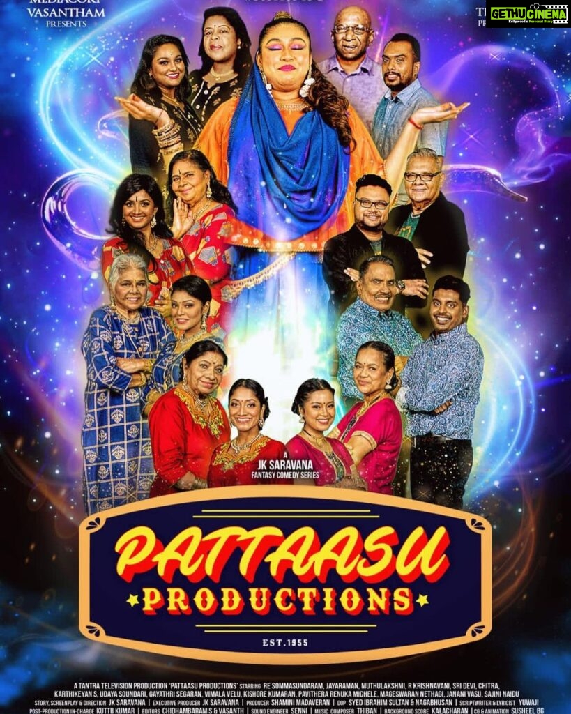 Venkat Kumar Gangai Amaren Instagram - I am proud to Exclusively Launch #PattaasuProductions , a Fantasy Comedy Drama Series from Singapore & it's Official Trailer on Social Media! Catch it on meWATCH OTT! 🤩 Trailer Link : https://youtu.be/DuO0PYuEFXc All the best @JKSaravana, Team Tantra, Cast, Crew, @vasanthamTV !👍🏽😎