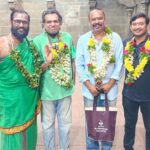 Venkat Kumar Gangai Amaren Instagram - Blessings from #rameshwaram 🙏🏽🙏🏽 @premgi @aravindaakash thank q #balajivathiyar for all the help 🙏🏽❤️