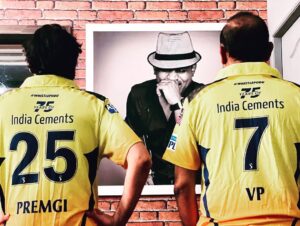 Venkat Kumar Gangai Amaren Instagram - @chennaiipl ku #whistlepodu let the celebrations begin @premgi