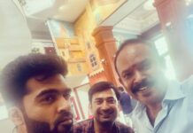 Venkat Kumar Gangai Amaren Instagram - For all #STR fans!! #maanaadu shoot spot @silambarasantrofficial @aravindaakash