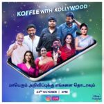 Venkat Kumar Gangai Amaren Instagram – Tune in to @disneyplushotstarvip handle today at 3pm and join us LIVE! Don’t forget your cup of koffee!