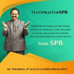 Venkat Kumar Gangai Amaren Instagram - #letsprayforspb
