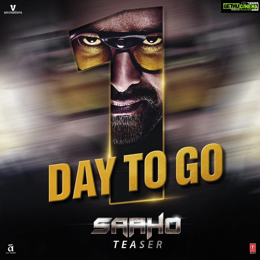 Vennela Kishore Instagram - #SahooTeaser 🤩🔥🤩🔥🤩🔥 ONE DAY TO GOOOOOO