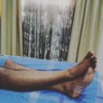Vennela Kishore Instagram - Spider ipad stand..My best buy in recent times..quite comfy.. Pls ignore my #ChimpanzeeLegs