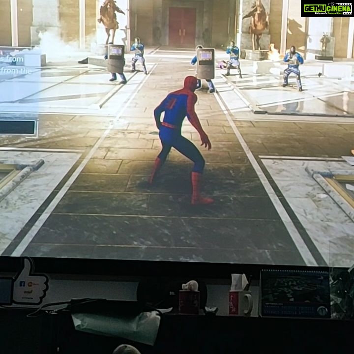 Vennela Kishore Instagram - Web strike 😎😎..Controller POV..😁😁 #spidermanps4