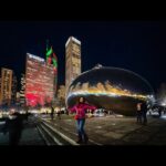 Vidhya Instagram - Chicago nights..🤍 Chicago Downtown