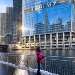 Vidhya Instagram - A cold and windy day at Chicago😍 Chicago Downtown
