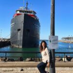 Vidhya Instagram - A restored 1925 Great Lakes bulk freighter ship🚢 🌊 #vidyapradeep